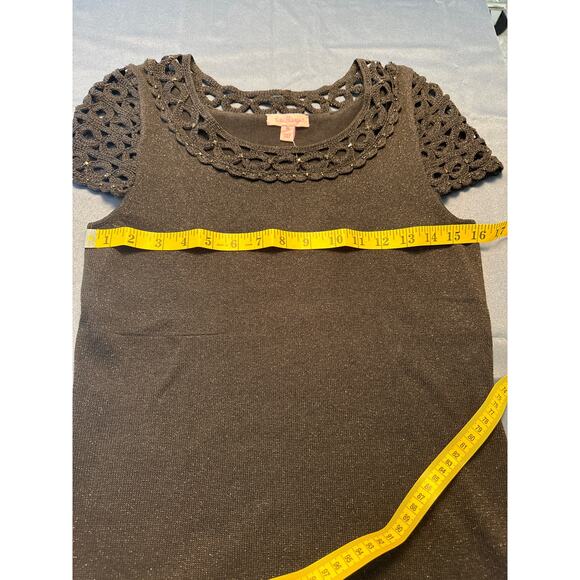 Lilly Pulitzer Black w/Gold fleck‎ Kathleen Sweater Size Medium NWT - Picture 8 of 10